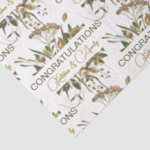 Getrocknete florale Gratulationen Tissue Seidenpapier (Ausschnitt)