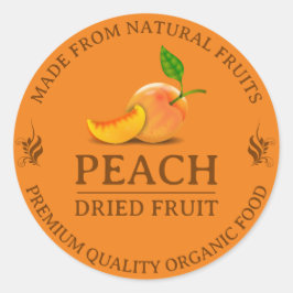 Getrocknete Fruchtaufkleber Runder Aufkleber