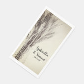 Getrocknete Gerste in Flasche Land Hochzeit Serviette (Ecke)