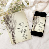 Getrocknete Gerste in Milchflasche Farm Probe Aben Einladung