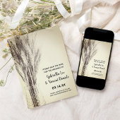 Getrocknete Gerste in Milchflasche Hochzeit retten Save The Date