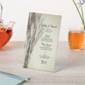 Getrocknete Gerste in Milchflaschen Farm Wedding M Sockelschild (In SItu)