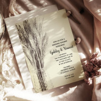 Getrocknete Gerste in Milchflaschen Polterabend