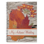 Getrocknete Herbstleeves und Blume-Notebook Notizblock (Vorderseite)