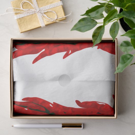 Getrocknete Hot Chili Paprikaschoten Küche Decoupa Seidenpapier (Geschenk)