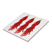 Getrocknete Hot Chili Paprikaschoten Küche Fliese (Seite)