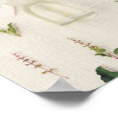 Getrocknete Kräuterglasflasche mit einbrechender T Poster (Ecke)