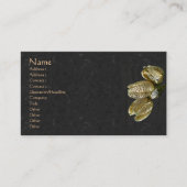 Getrocknete Lily Seed Pods Visitenkarte (Vorderseite)