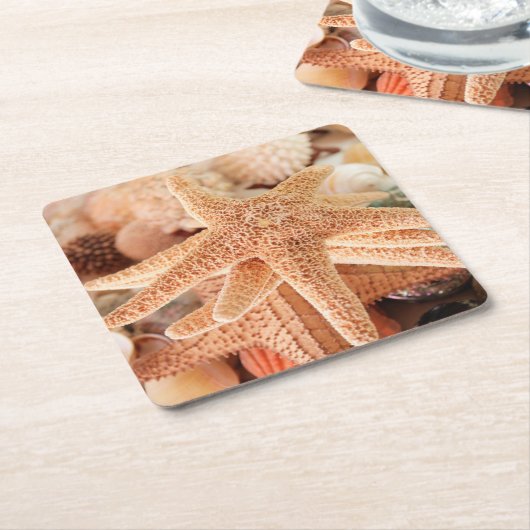 Getrocknete Meeresterne als Souvenirs verkauft 2 Rechteckiger Pappuntersetzer (angewinkelt)