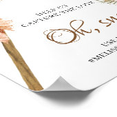 Getrocknete Palm Blätter Pampas Grass Oh, Snap-Zei Poster (Ecke)