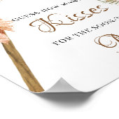 Getrocknete Palm Blätter Pampas Grass Wie viele Kü Poster (Ecke)