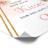 Getrocknete Palm Wie viele Küsse für die bald zu s Poster (Ecke)