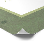 Getrocknete Palmenpampas Gras Salbei Grün Begrüßun Poster (Ecke)