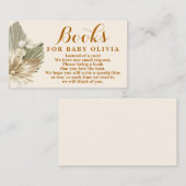Getrocknete Palms Lunaria Bücher für Baby Request Begleitkarte (Vorne/Hinten)