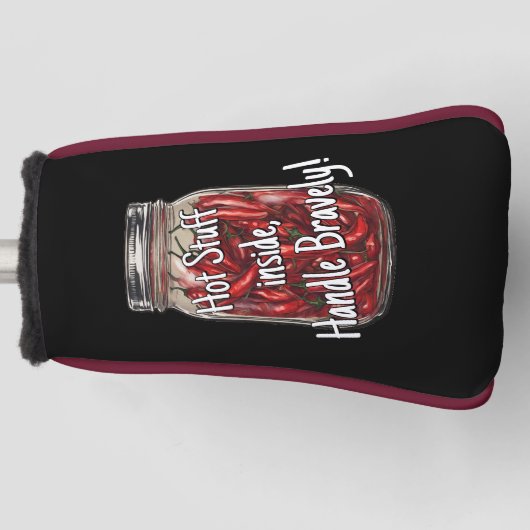 Getrocknete Paprikaschoten Jar Golf Headcover (Vorderseite)