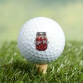Getrocknete Paprikaschoten Jar Golfball (Insitu T-Shirt)