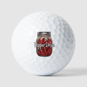 Getrocknete Paprikaschoten Jar Golfball