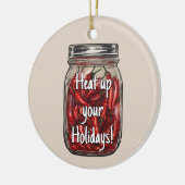 Getrocknete Paprikaschoten Jar Keramik Ornament (Links)