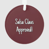 Getrocknete Paprikaschoten Jar Ornament (Rückseite)