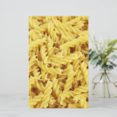 Getrocknete Pasta (italienisches Essen) Briefpapier (Stehend Vorderseite)