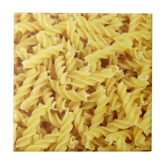 Getrocknete Pasta (italienisches Essen) Fliese (Vorderseite)