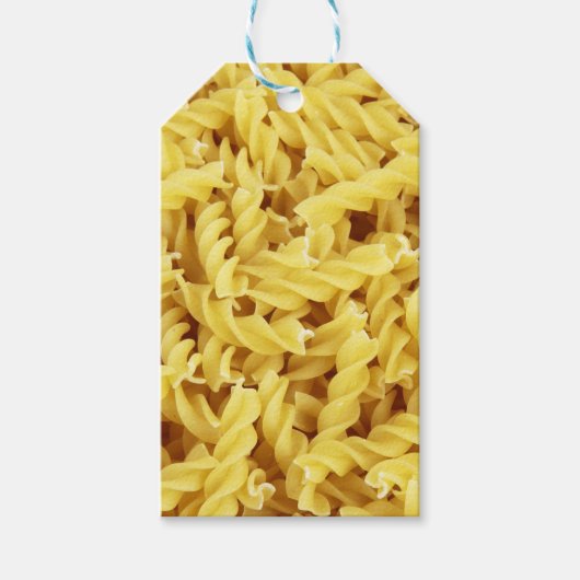 Getrocknete Pasta (italienisches Essen) Geschenkanhänger (Vorderseite)