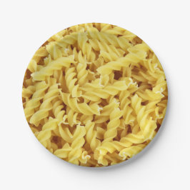 Getrocknete Pasta (italienisches Essen) Pappteller