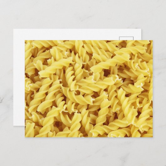 Getrocknete Pasta (italienisches Essen) Postkarte (Vorne/Hinten)