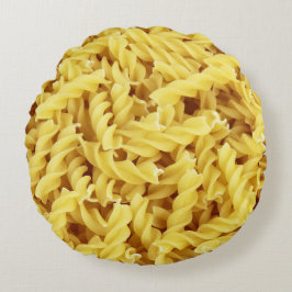 Getrocknete Pasta (italienisches Essen) Rundes Kissen