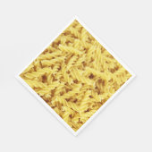 Getrocknete Pasta (italienisches Essen) Serviette (Ecke)