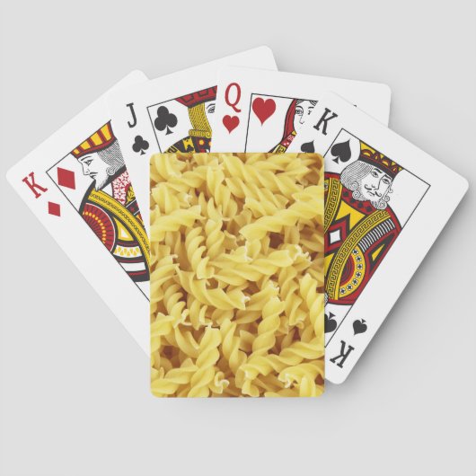 Getrocknete Pasta (italienisches Essen) Spielkarten (Rückseite)