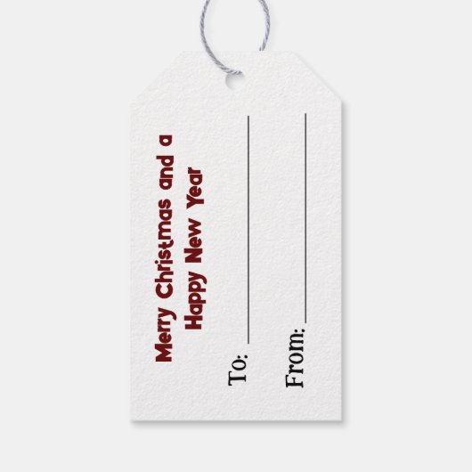 Getrocknete Press-Blume Weihnachtsbaum Geschenk-Ta Geschenkanhänger (Rückseite)