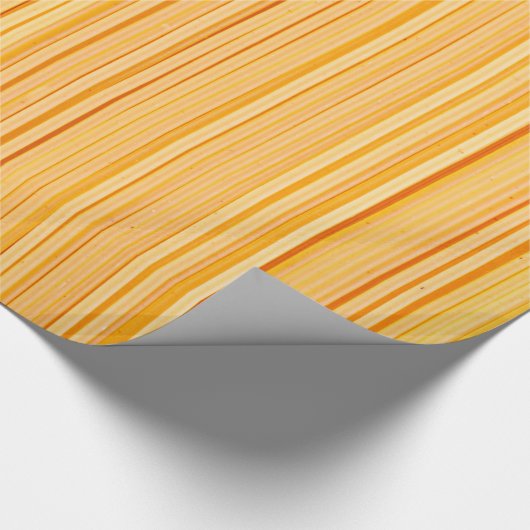 Getrocknete Spaghetti-Teigwaren Geschenkpapier (Ecke)