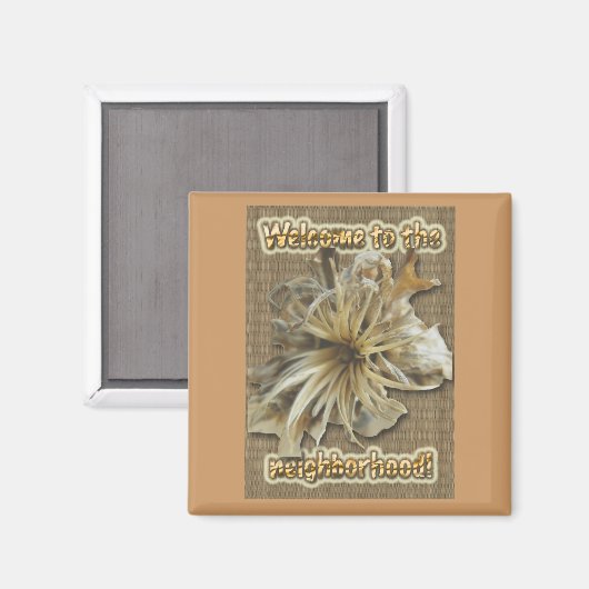 Getrocknete Sternexplosion Willkommen im Magnet de (Vorderseite/Rückseite)