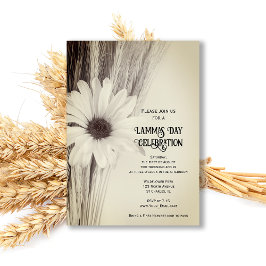 Getrocknete Wheat and Daisy Lammas Day Celebration Einladung