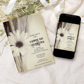 Getrocknete Wheat and Daisy Lammas Day Celebration Einladung