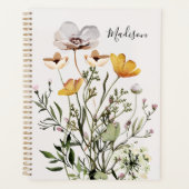 Getrocknete Wildblume Bouquet Ernennung Buch 2026 Planer (Vorderseite)