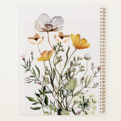 Getrocknete Wildblume Bouquet Ernennung Buch 2026 Planer (Rückseite)