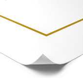 Getrocknete Wildblume Bridal Tea Willkommen Poster (Ecke)