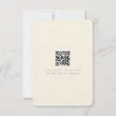 Getrocknete Wildblume Floral BOHO Sage Green Weddi RSVP Karte (Rückseite)