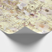 getrocknete Wildblumen Schmetterlinge Geschenkpapier (Ecke)