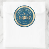 Getrockneter Honig versteckt warme Entfernungskräf Runder Aufkleber (Tasche)