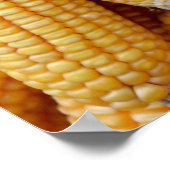 Getrockneter Mais, der gestapelt wurde. Poster (Ecke)