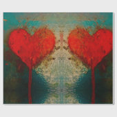 Getrocknetes Herz-Umschlagpapier von HAS Juwelen Geschenkpapier (Flach)