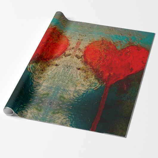 Getrocknetes Herz-Umschlagpapier von HAS Juwelen Geschenkpapier (Ungerollt)