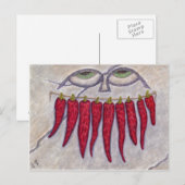 Getrocknetes Pepper-Lächeln Postkarte (Vorne/Hinten)