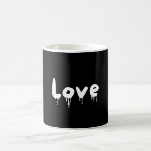 getröpfelte Liebe weiß Kaffeetasse