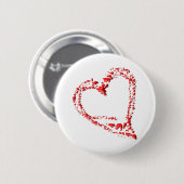 getropftes Herz Button (Vorne & Hinten)