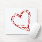 getropftes Herz Mousepad (Mit Mouse)