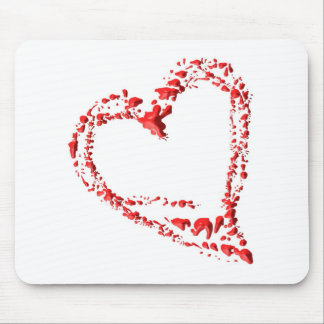 getropftes Herz Mousepad